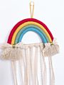 Kids Room Decor Hair Clip Organizer Rainbow Design Girls' Room Wall Hanging Ornament Baby Hairpin Storage Belt