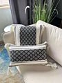 Lovely Pillow Case Geometric Woven Jacquard Rhombic Tassel Pillow Cover Household Sofa Cushion Cover