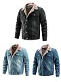 Man Fur Coat Sheepskin Shearling Lamb Jackets Hip Hop Jacket for Men Ledar Jacket Men