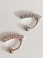 Belly Jewlery Inverted Zircon Belly Button Ring Reversed Belly Rings Body Piercing Jewelry
