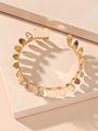 Foreign Trade Bracelet Gold-Plated Domineering Rule Leaf Bracelet Personality Copper Gold-Plated Leaf Bracelet