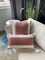 Lovely Pillow Case Geometric Woven Jacquard Rhombic Tassel Pillow Cover Household Sofa Cushion Cover