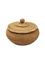 Professional Manufacture Wooden Storage Box with Rattan Cover