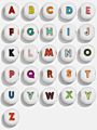 Women Charm Handmade Simple Stacked Enamel Elastic Gold Initial Letter Beaded Bracelets with Letters