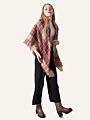 Women's Fall Scarf Classic Tassel Plaid Scarf Warm Soft Chunky Large Blanket Wrap Shawl Scarves