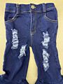 Boutique Spring Autumn Kids Baby Denim Girls Double Flared Jeans