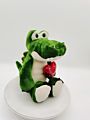Floppy Superior Pet Valentine's Day Crocodile with Heart Stuffed Plush Toy