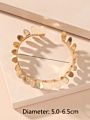 Foreign Trade Bracelet Gold-Plated Domineering Rule Leaf Bracelet Personality Copper Gold-Plated Leaf Bracelet