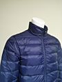 Men's Navy Blue Light Water Resistant Nylon Duck down Puffer Jacket Coat