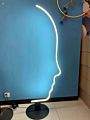 Modern Art Abstract Face Floor Lamp Home Decoration Led Dimmable Rgb Floor Lighting