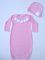 Plain Soft Cotton Bamboo Multicolor Baby Designs Night Knotted Latest Gowns