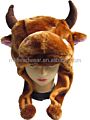 Soft Plush Animal Shaped Hats Plush Animal Head Hat