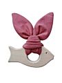 Design Baby Wood Bunny Ear Teether Personalized Wooden Shape Chew Toys