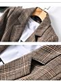 Autumn and Loose Casual Coat Women's Plaid Small Suit Coat