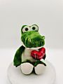 Floppy Superior Pet Valentine's Day Crocodile with Heart Stuffed Plush Toy