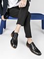 Italian Oxford Men's Business Dress Shoes Wedding Shoes Large Size Leather Lift Shoes