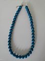 Latest Design 12Mm Turquoise Stone Beads Necklace for Women