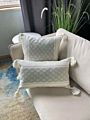 Lovely Pillow Case Geometric Woven Jacquard Rhombic Tassel Pillow Cover Household Sofa Cushion Cover