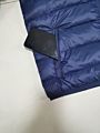 Men's Navy Blue Light Water Resistant Nylon Duck down Puffer Jacket Coat