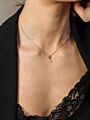 Simple Women Natural Rhinestone Choker Pendant Necklaces Austrian Jewelry Raw Healing Crystal Stone Necklace