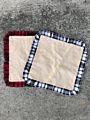 Sublimation Red and Black Buffalo Plaid Pillow Cover 16 X 16 Inch