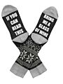 Unisex If You Can Read This Bring Me a Glass of Wine Novelty Funky Funny Socks