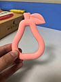 A Bpa Pear Organic Soft Food Grade Silicone Baby Teething Teether Toys