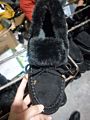 Autumn Women's Casual Faux Fur Shoes Cute Bow Knot Fluffy Furry Slip-On Sneakers Ladies Plush Loafers Flats