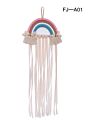 Kids Room Decor Hair Clip Organizer Rainbow Design Girls' Room Wall Hanging Ornament Baby Hairpin Storage Belt