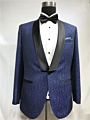 Sedboj Print Wedding Suit Blue Man Jacket and Black Pants Tailor Suit Blazer Made Man Suit Stage Wear Clothes