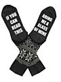 Unisex If You Can Read This Bring Me a Glass of Wine Novelty Funky Funny Socks