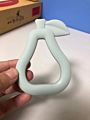 A Bpa Pear Organic Soft Food Grade Silicone Baby Teething Teether Toys