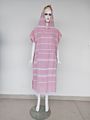 Couple 100% Cotton Turkish Surf Beach Poncho Changing Towel with Tassel
