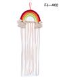 Kids Room Decor Hair Clip Organizer Rainbow Design Girls' Room Wall Hanging Ornament Baby Hairpin Storage Belt