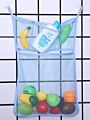 Quick Dry Bathtub Mesh Net Massive Baby Toy Storage Holder Bath Toy Organizer with Sticker Hooks