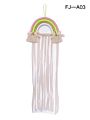 Kids Room Decor Hair Clip Organizer Rainbow Design Girls' Room Wall Hanging Ornament Baby Hairpin Storage Belt