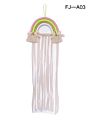 Kids Room Decor Hair Clip Organizer Rainbow Design Girls' Room Wall Hanging Ornament Baby Hairpin Storage Belt