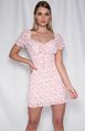 Arrivals Wholesales Shirred Print Floral Dresses Women Bodycon Dress