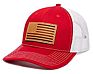 6 Panel Leather Patch Logo Mesh American Flag Trucker Hat