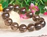 Arthurgem Natural Healing Crystal Beaded Bracelet for Women Men Smoky Quartz Beads Stretch Bracelet