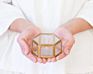 Glass Jewellery Box (Gold)