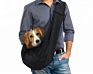 Outdoor Travel Adjustable Handfree Reversible Small Pet Dog Cat Bunny Sling Carrier Bag with Collar Latch and Loop