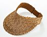 Woman Beach Sun Visor Uv Protection Outdoor Natural Raffia Straw Rattan Leaf Palm Straw Hat