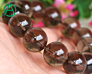 Arthurgem Natural Healing Crystal Beaded Bracelet for Women Men Smoky Quartz Beads Stretch Bracelet