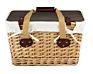 Picnic Basket Family Camping outside Deluxe Wicker Hamper