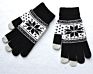 Unisex Warm Knit Jacquard Snowflake Maple Leaf Pattern Touch Screen Gloves Five Fingers 9 Styles Kimter-H919Q A