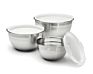 Non Stick Ramen Bowl Pet Modern Dishwasher Salad Safe Stainless Steel Mixing Bowls with Lids Prep Bowls 7Pcs Set