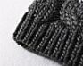 Acrylic Blend Warm Hats Skully Ski Unisex Chunky Knitted Pom Pom Beanie Fleece Lined
