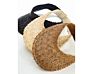 Woman Beach Sun Visor Uv Protection Outdoor Natural Raffia Straw Rattan Leaf Palm Straw Hat
