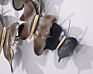 Luxury Home Decor Iron Art Butterfly Wall Decor 3D Metal Butterfly Wall Art Decor